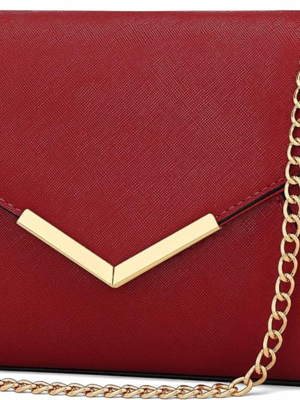 〽️women red Envelope Detachable Metal Chain Cross body Shoulder Bag